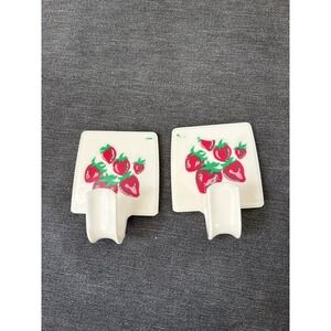 Vintage Vintage Strawberry Decal Pair Wall Farmhouse Kitchen Decor
